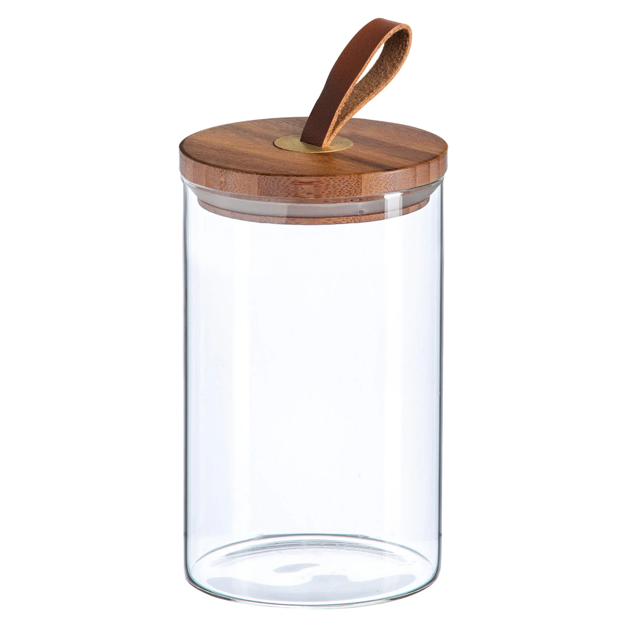 Glass Jar with Wooden Lid