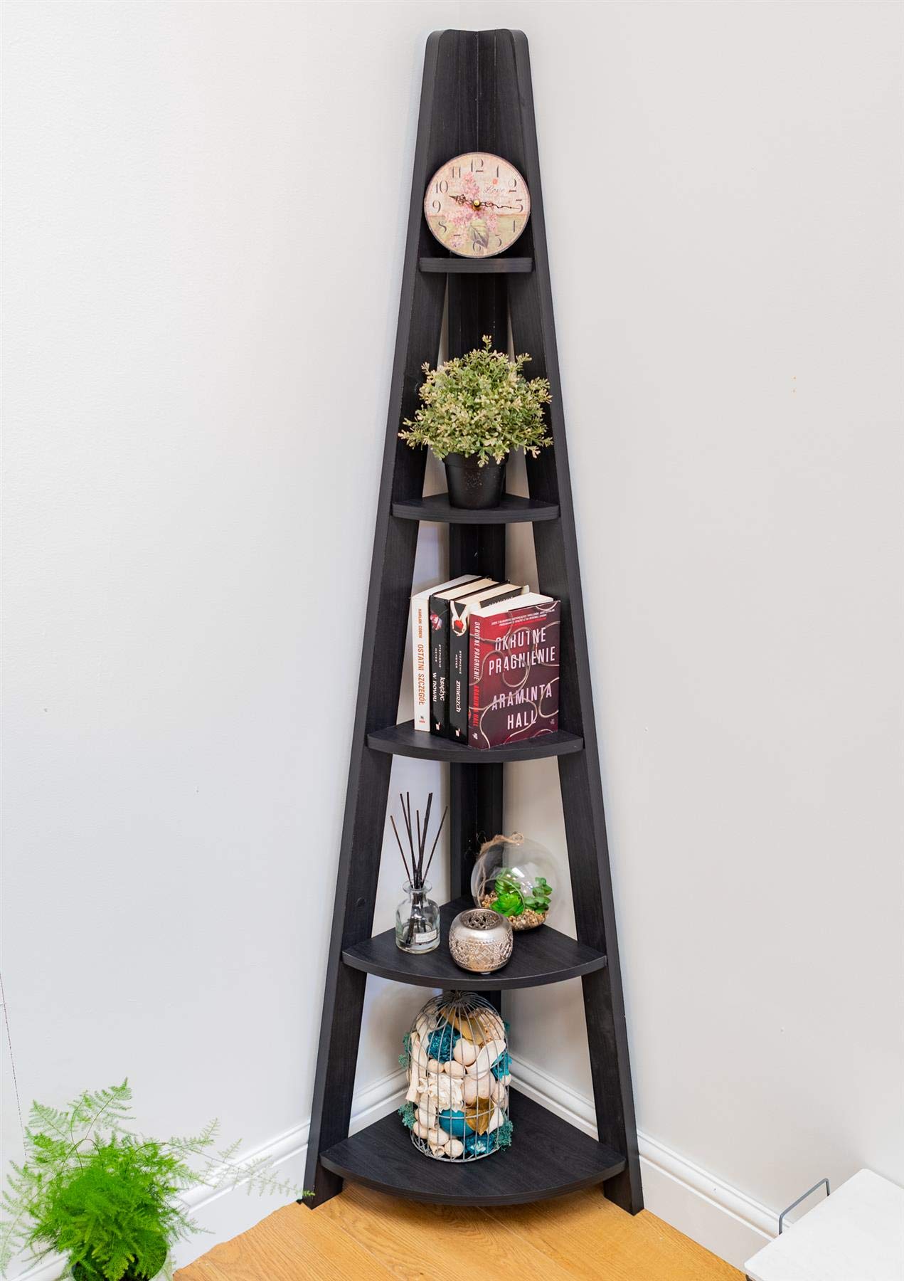 Corner Ladder Shelving Unit
