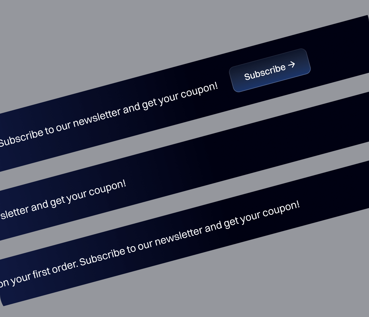 Techfy X - 3 Notification Bars - Dark Mode Startup Webflow Template