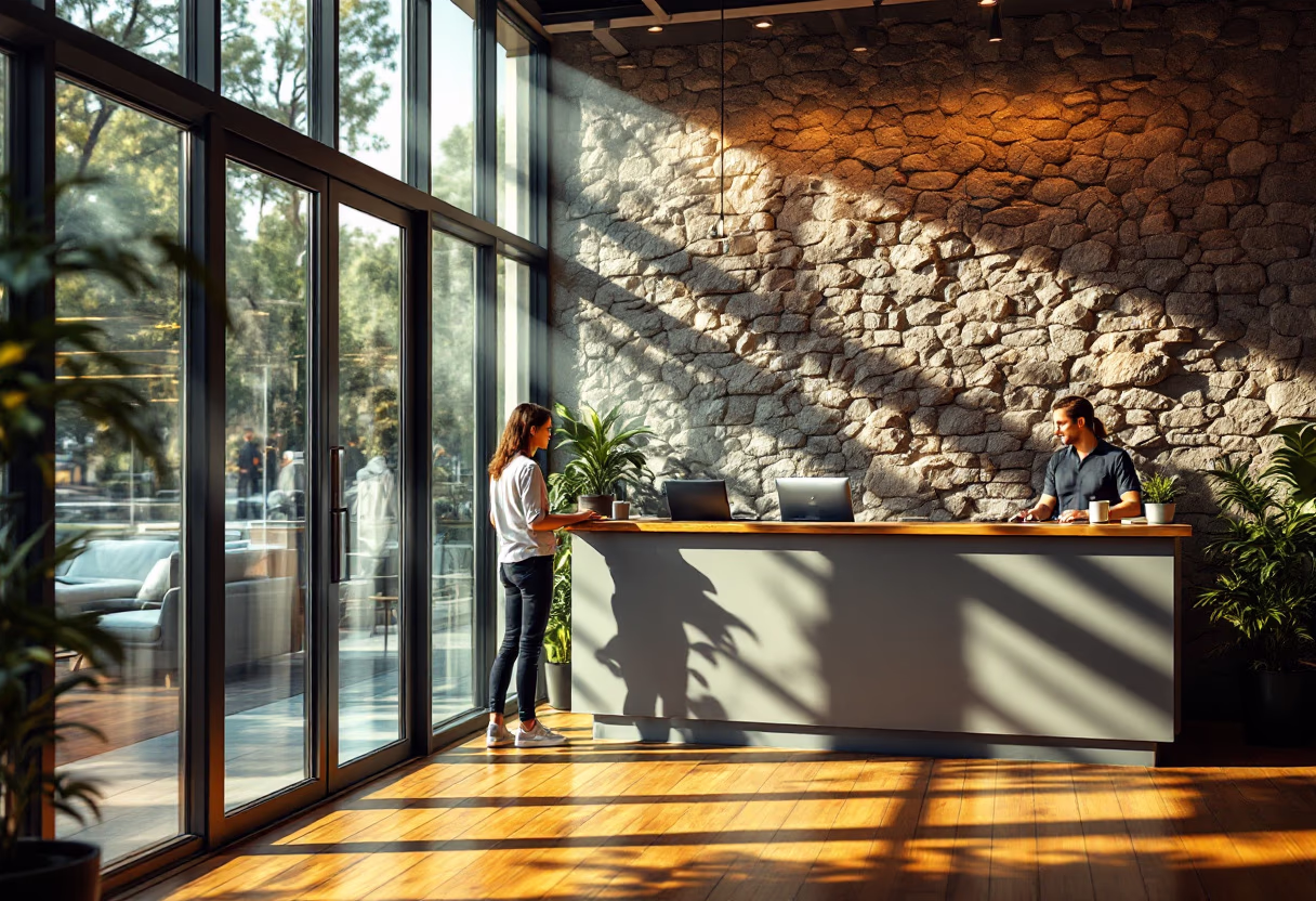 image of membership signup area (for a gym)