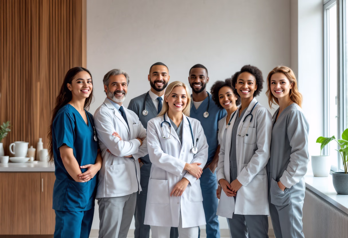 [medical team in clinic]