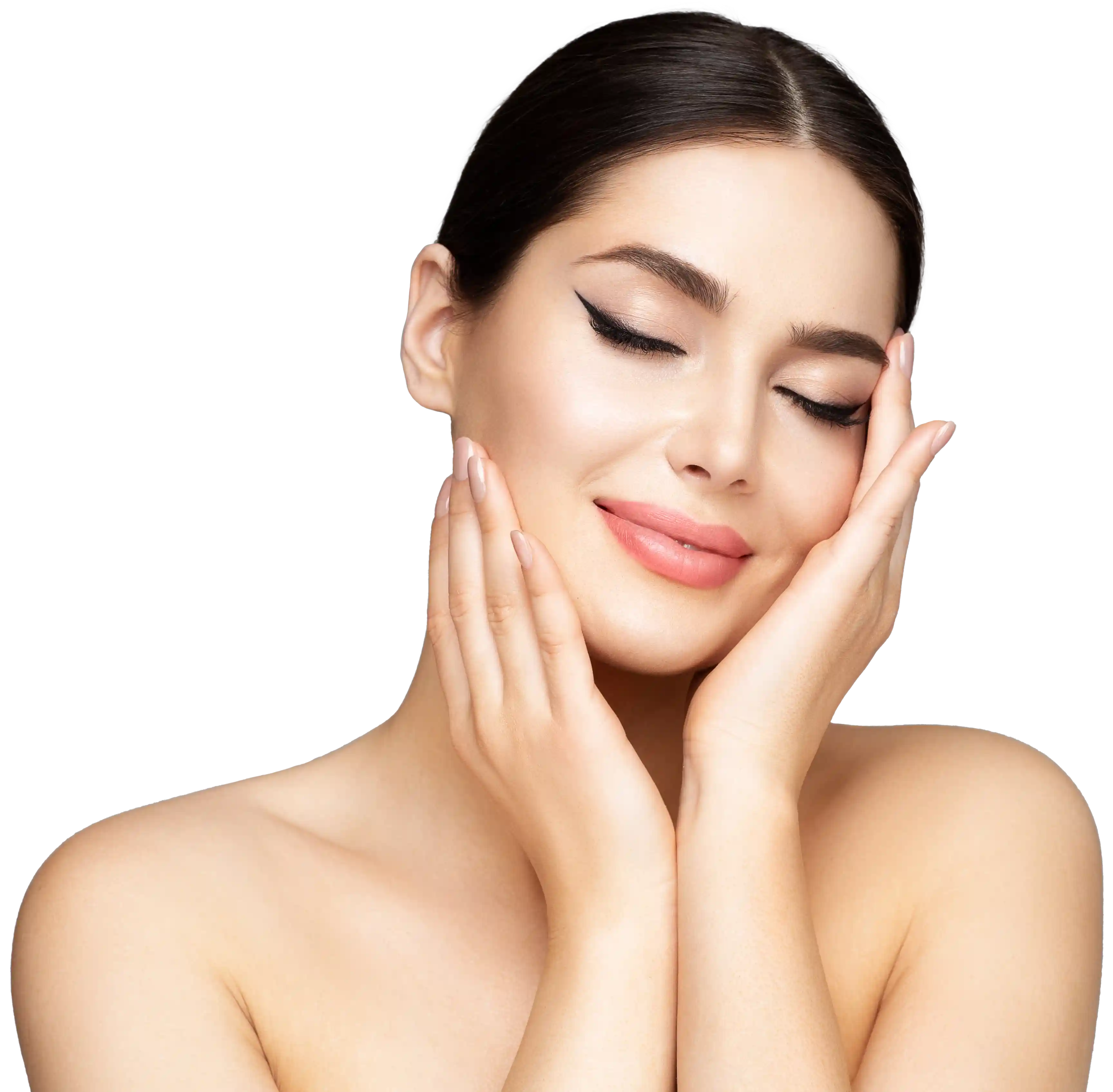 Beautiful woman with make-up.