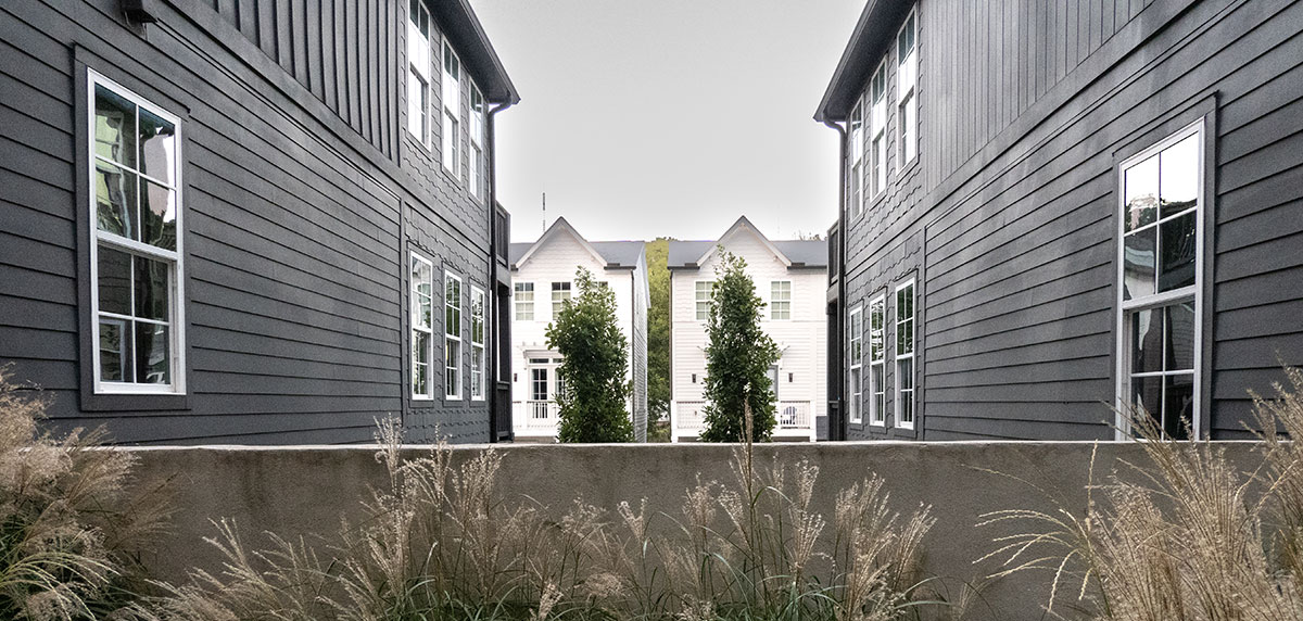 A market-rate apartment building