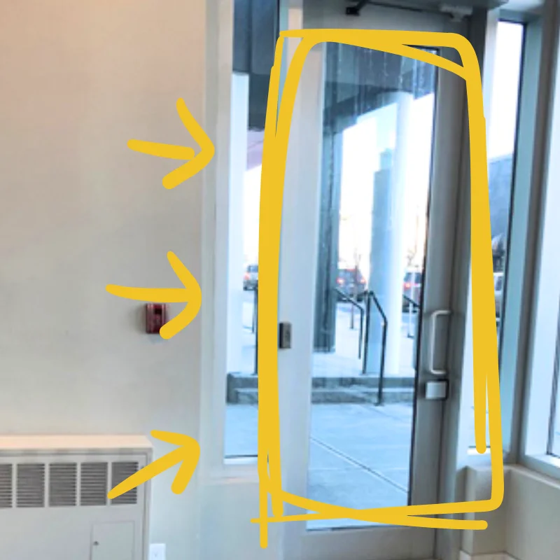 Exterior door to exit for the clinic