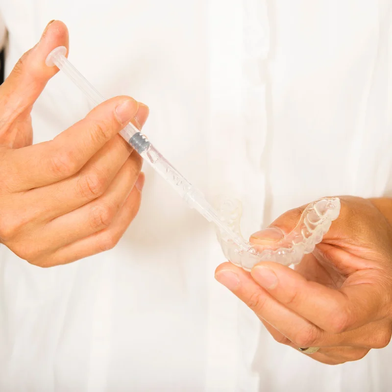 Teeth whitening tray preparaton