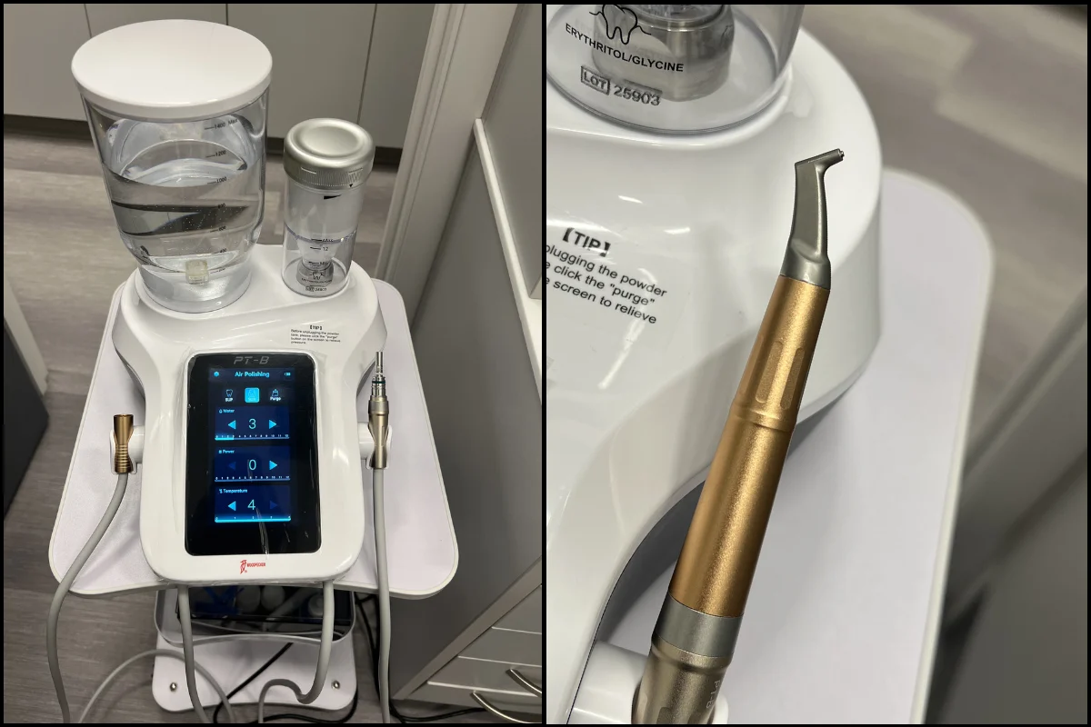 Woodpecker PT-E air polisher and piezo scaler