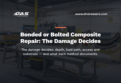 bonded or bolted composite repair: the damage decides