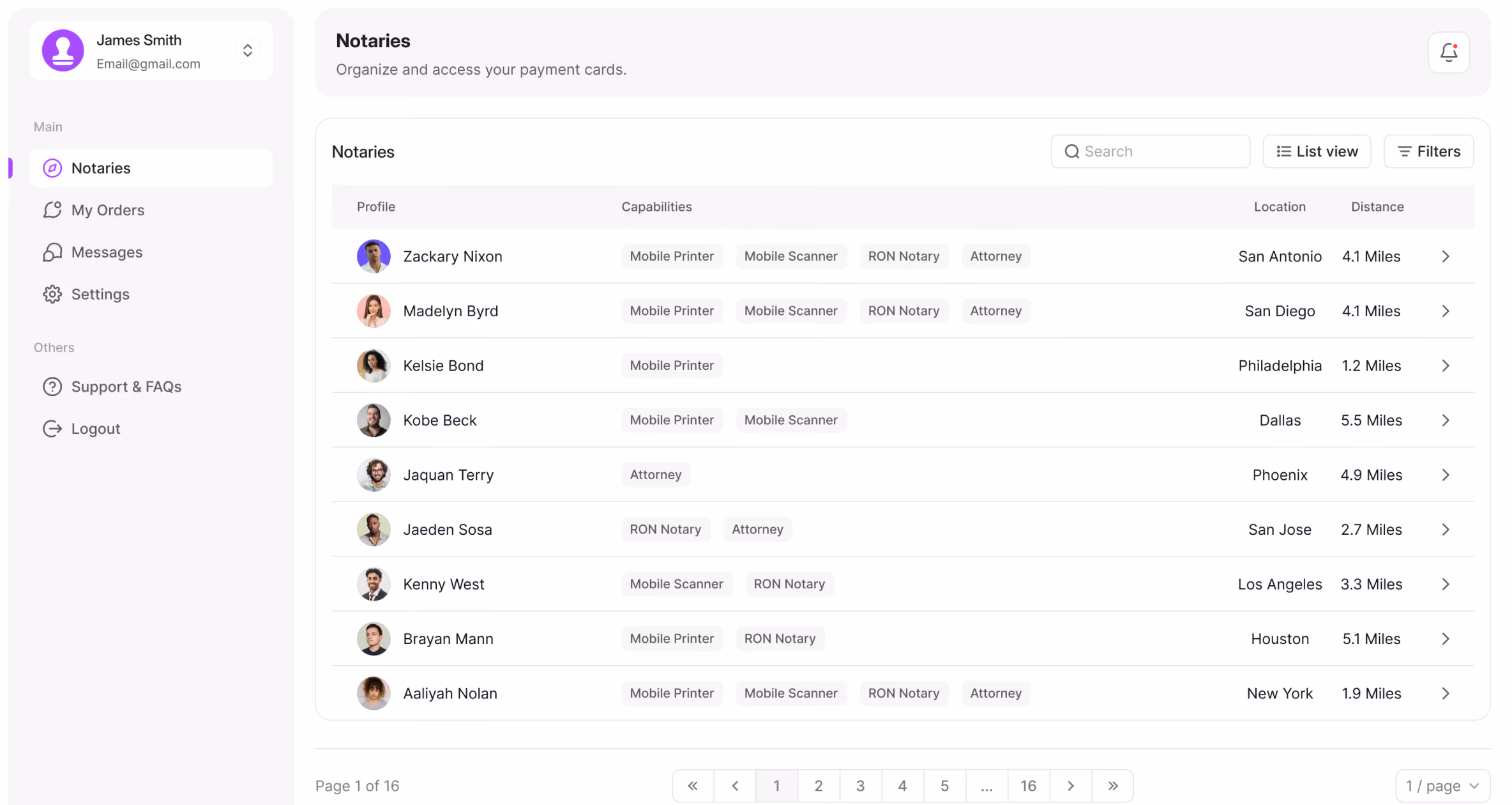 Nationwide network of professional mobile notaries on StampSpot