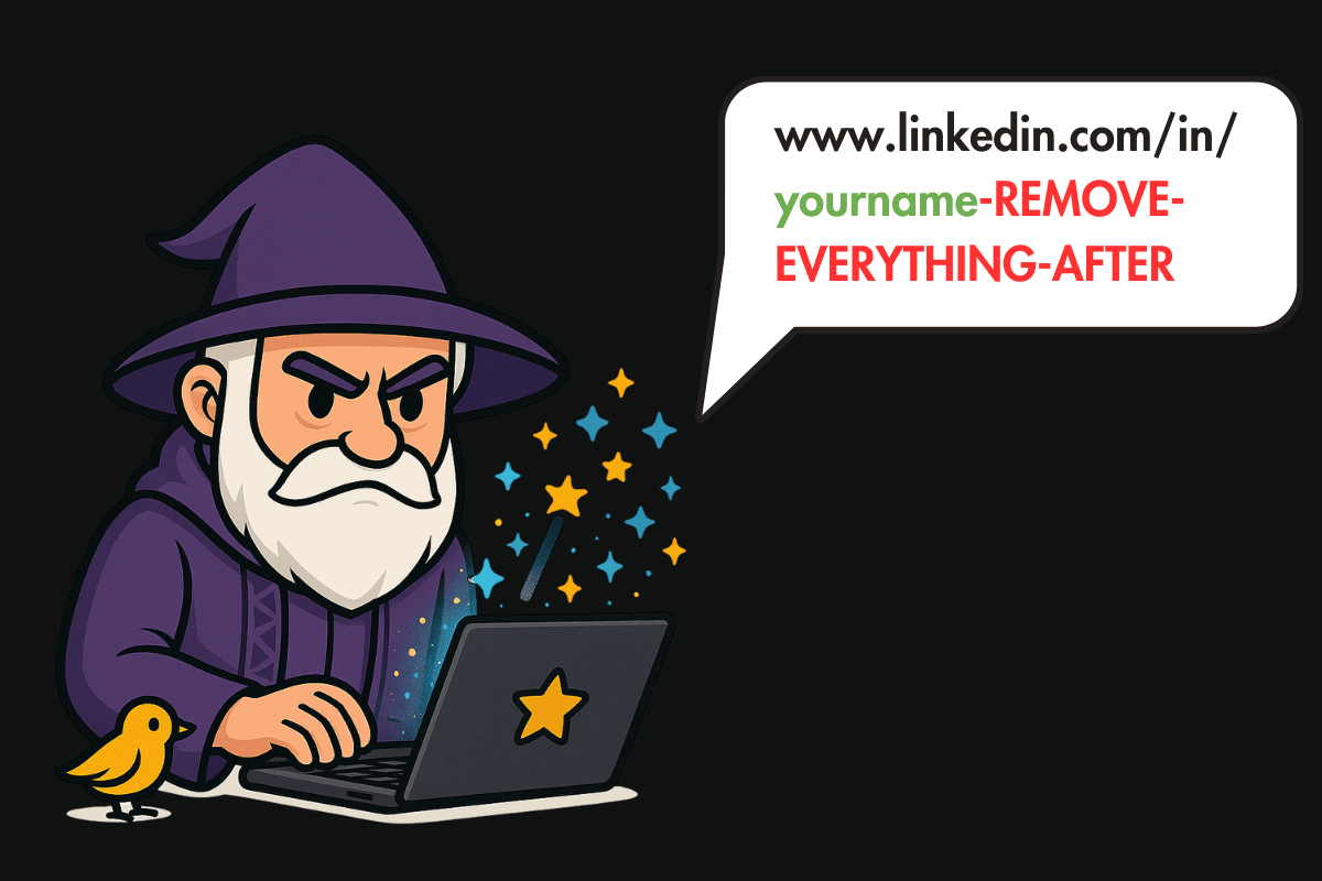 www.linkedin.com/in/your-name <- remove everything after