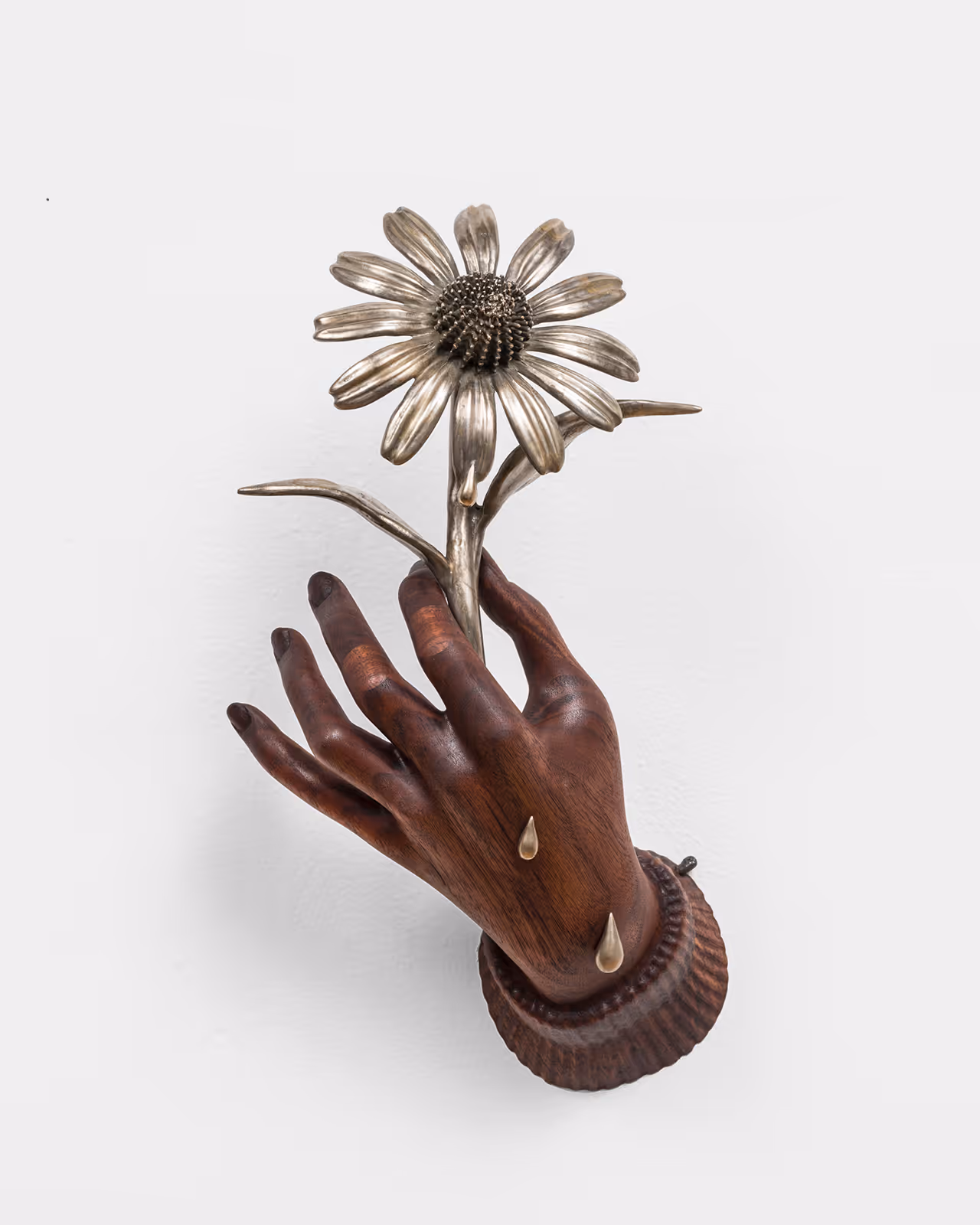 Hand with Purple Cone Flower