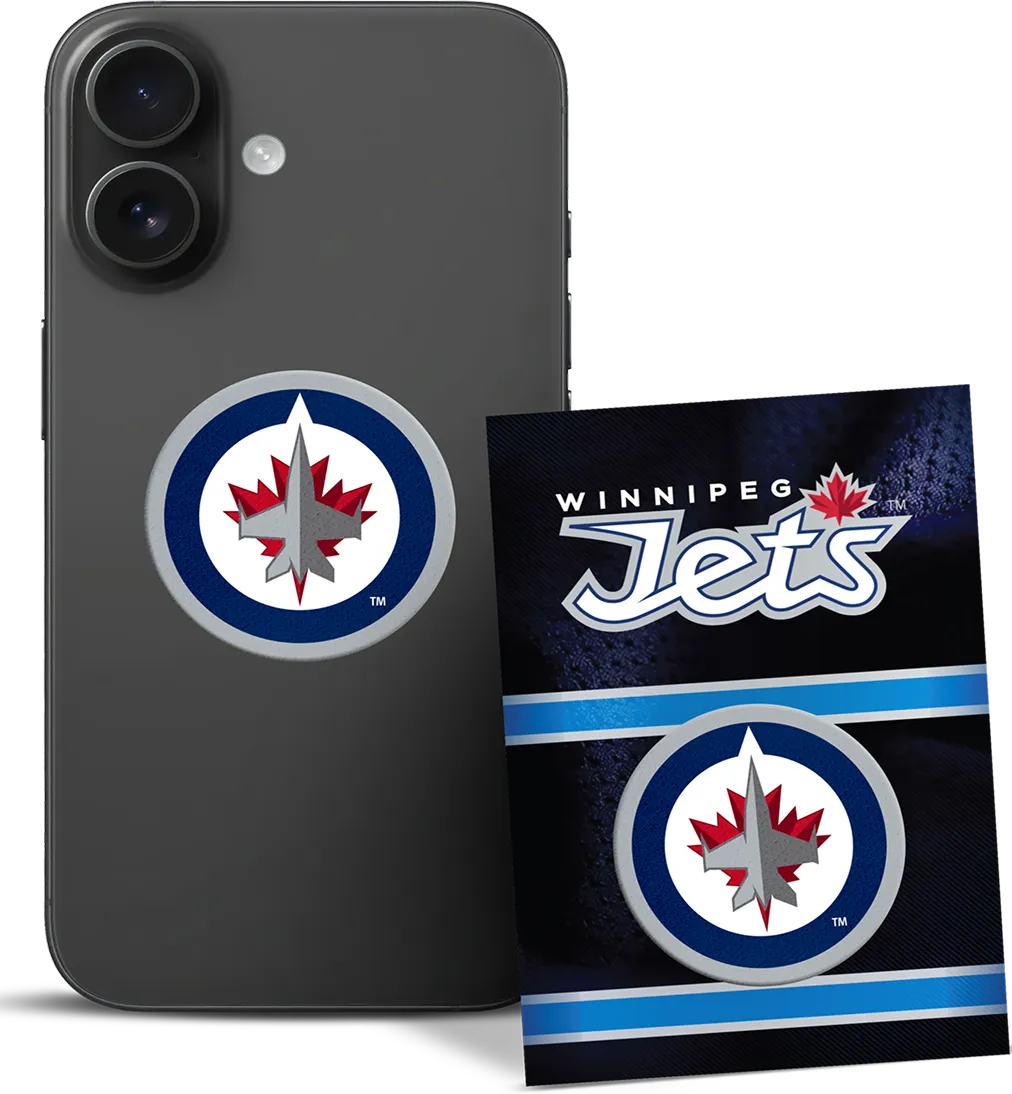 A phone case with the logo of the jets.