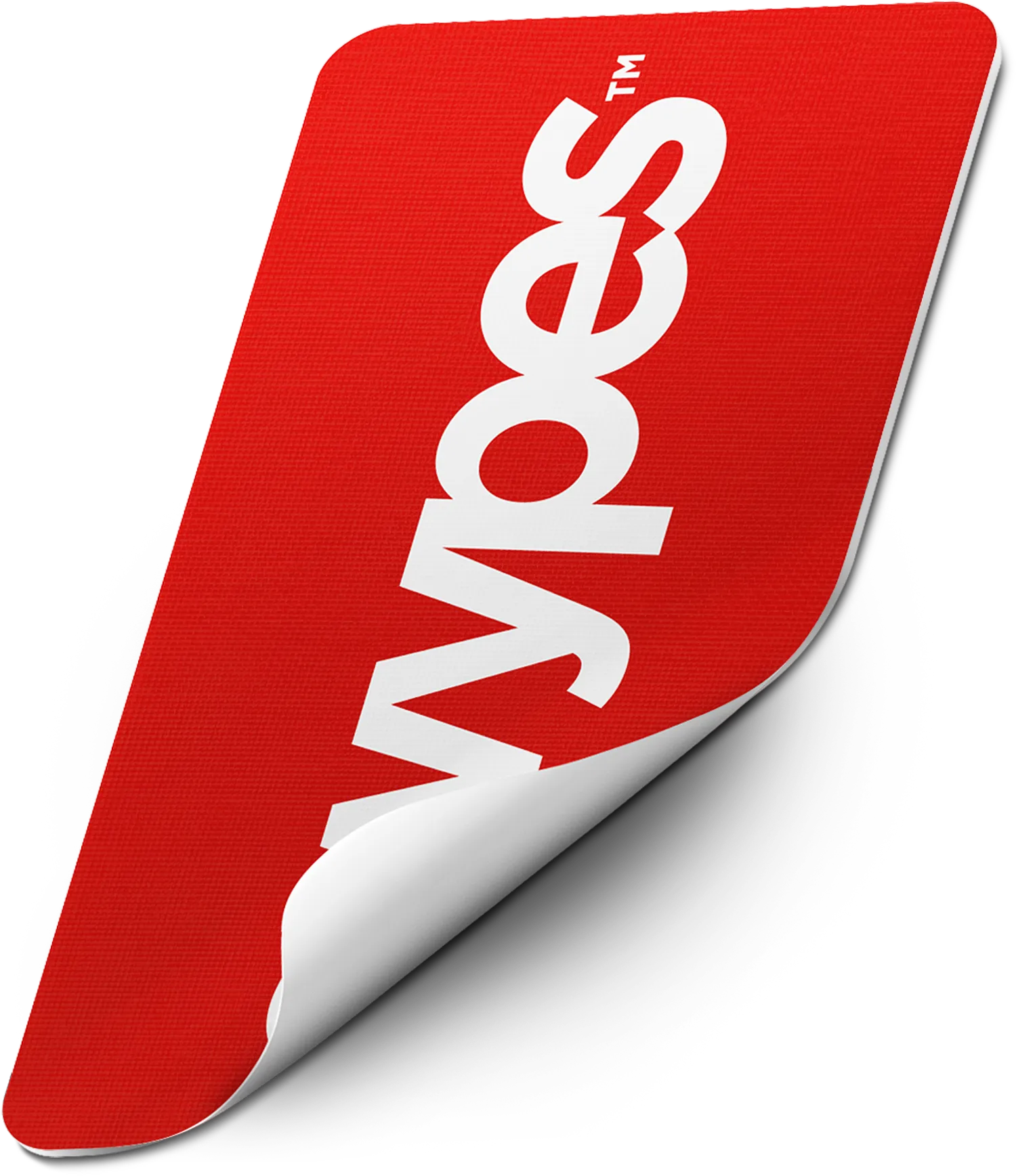 A red and white sign with the word woos on it.