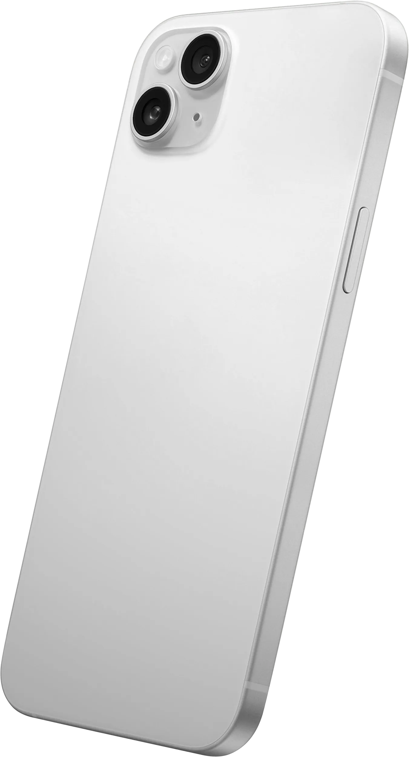 The back of a white iphone case.