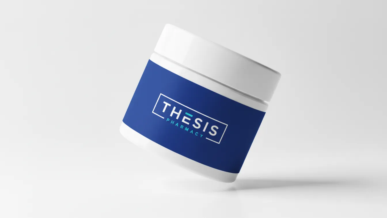 White cream jar