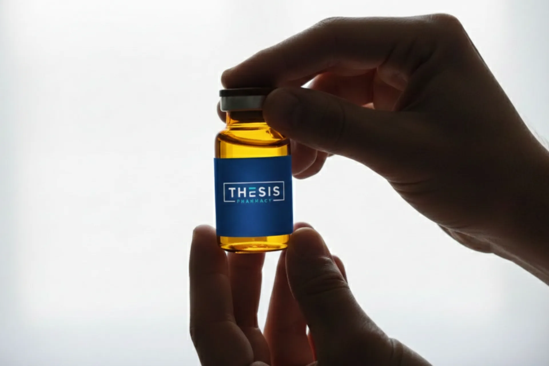 Laboratory worker preparing wellness injectables for Thesis Pharmacy