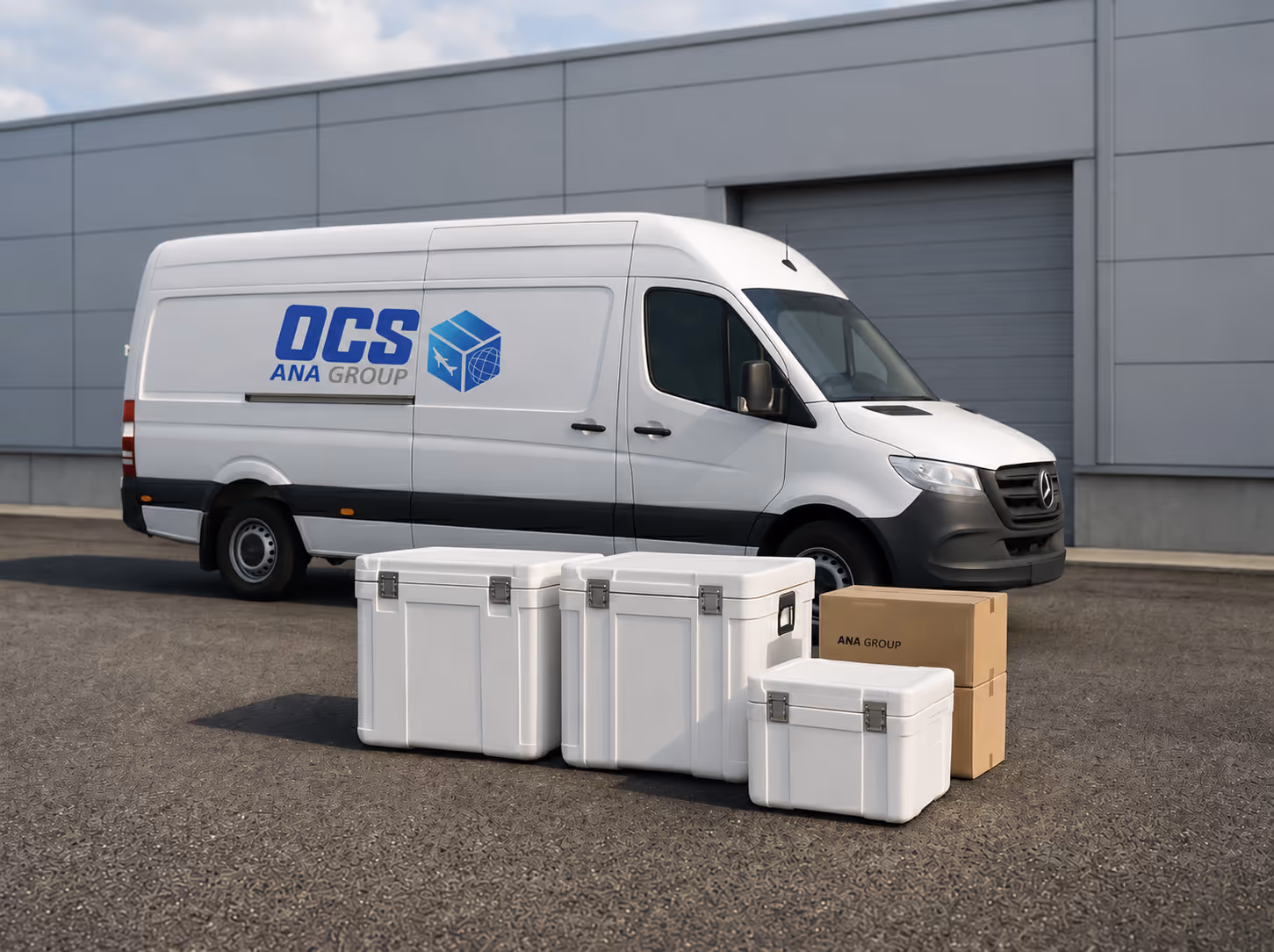 OCS bestelwagen met transportkoffer voor special
