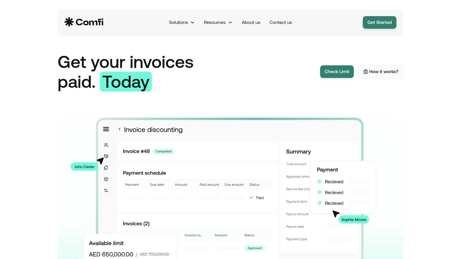 Comfi – Embedded B2B Financing