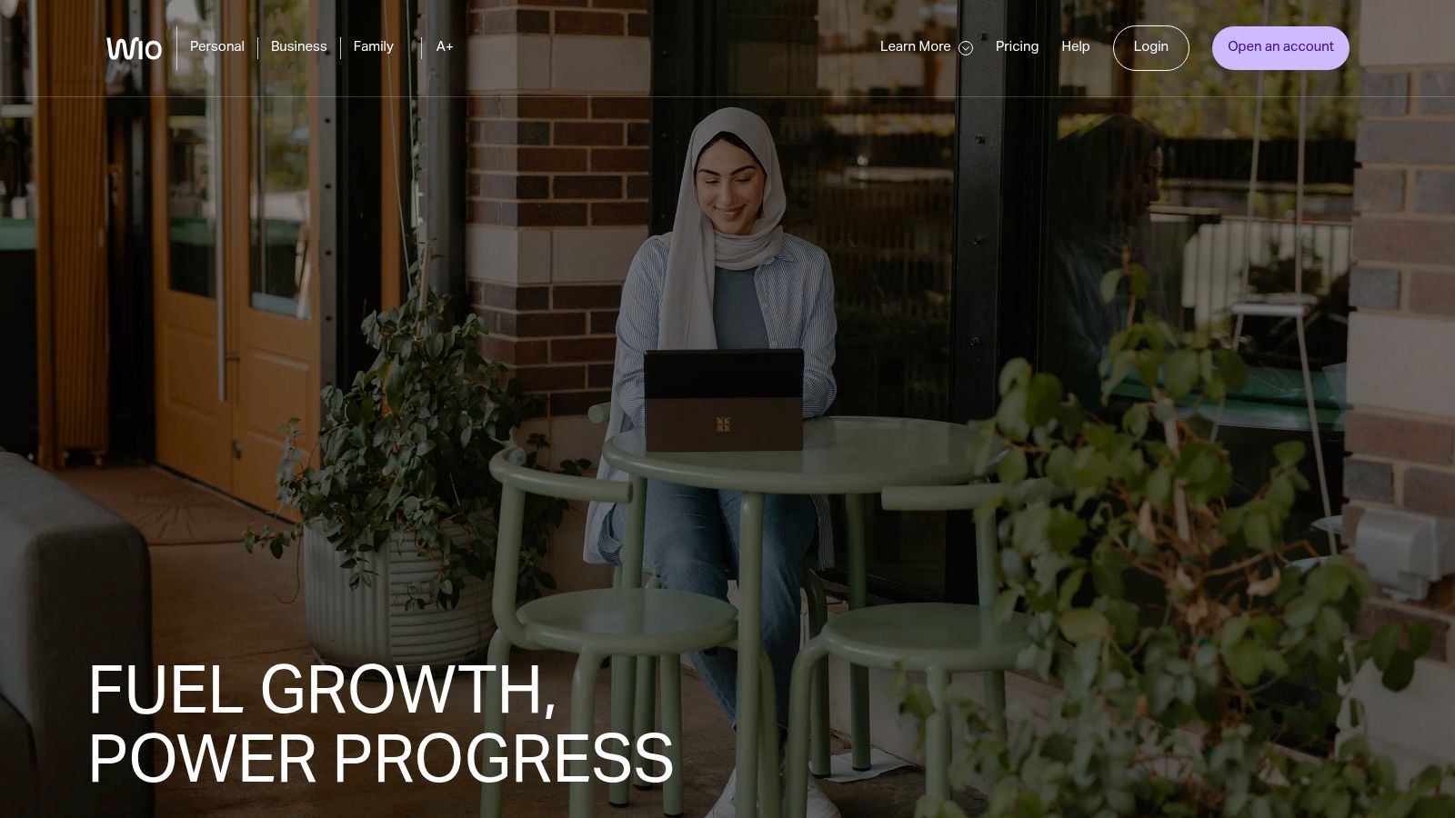 A person managing their business finances on a laptop, representing the digital experience of a Wio Bank SME business loan