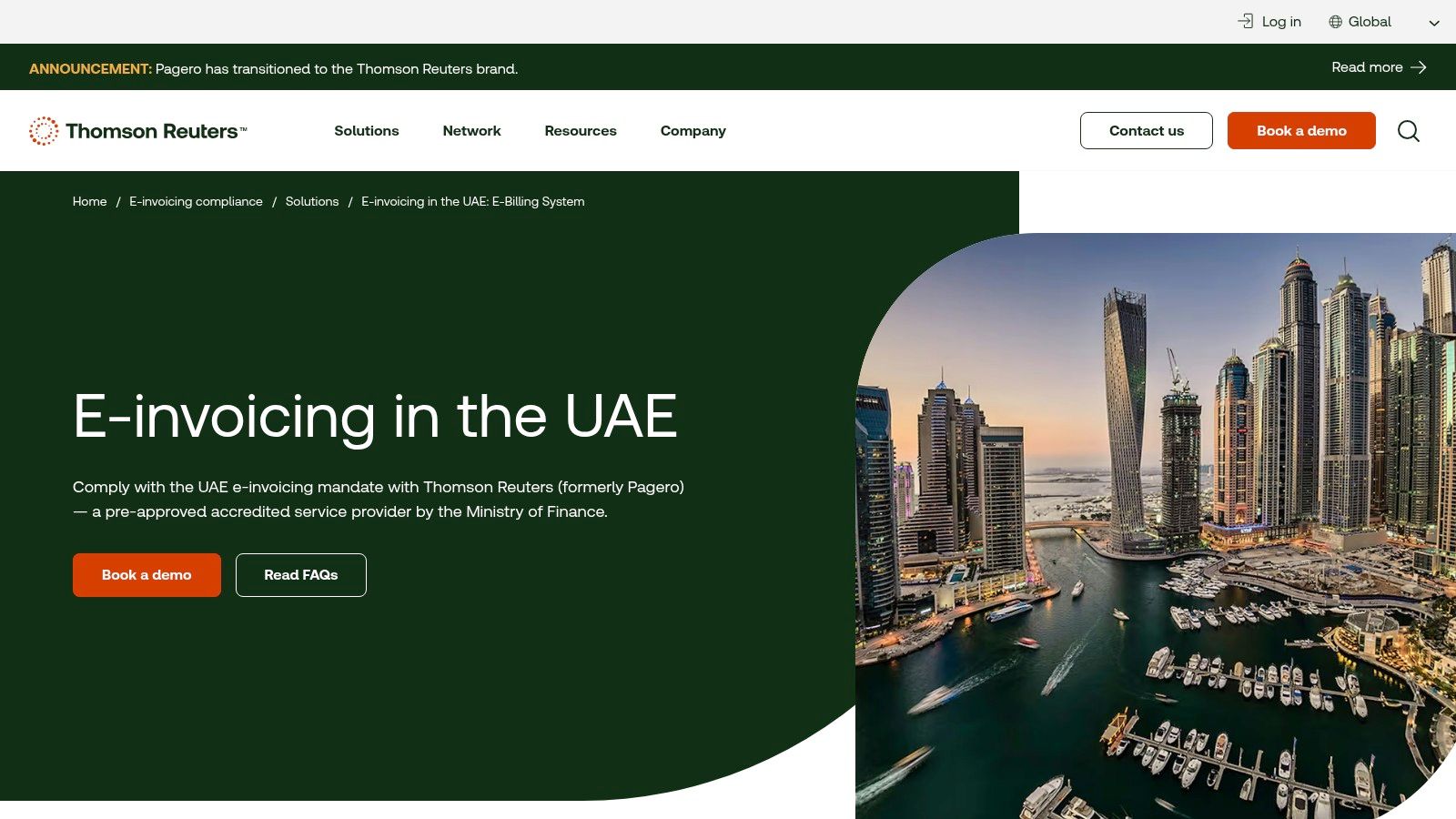 Pagero (listed as Peppol/ASP provider for UAE)