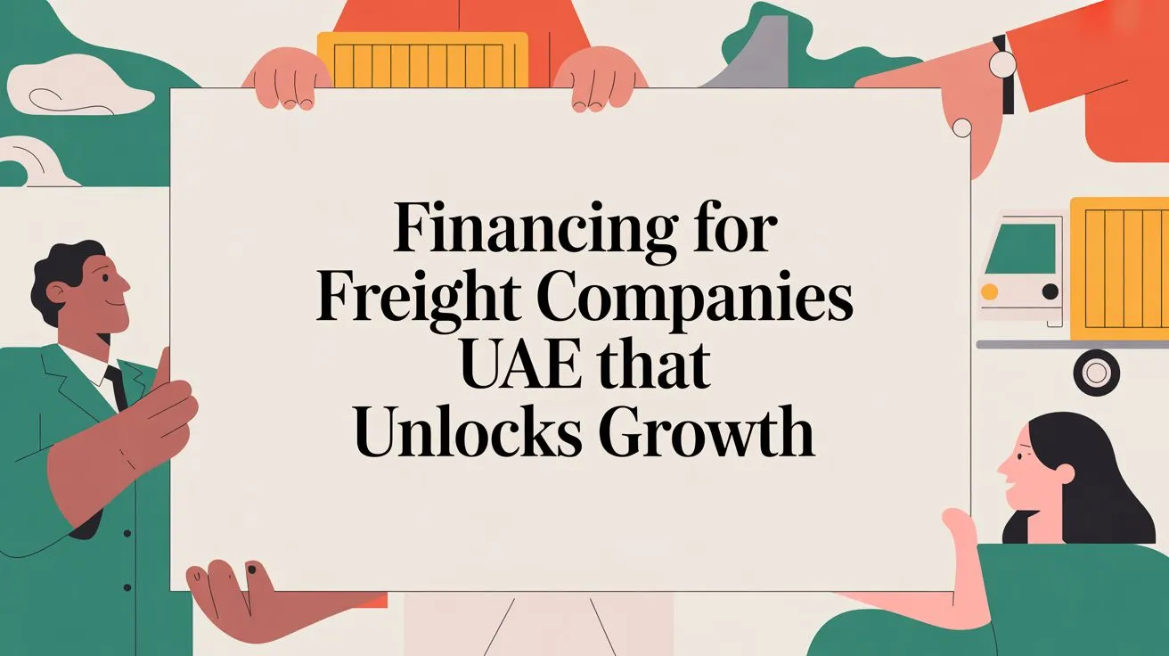 Financing for Freight Companies in the UAE: A 2026 Guide to Unlocking Growth