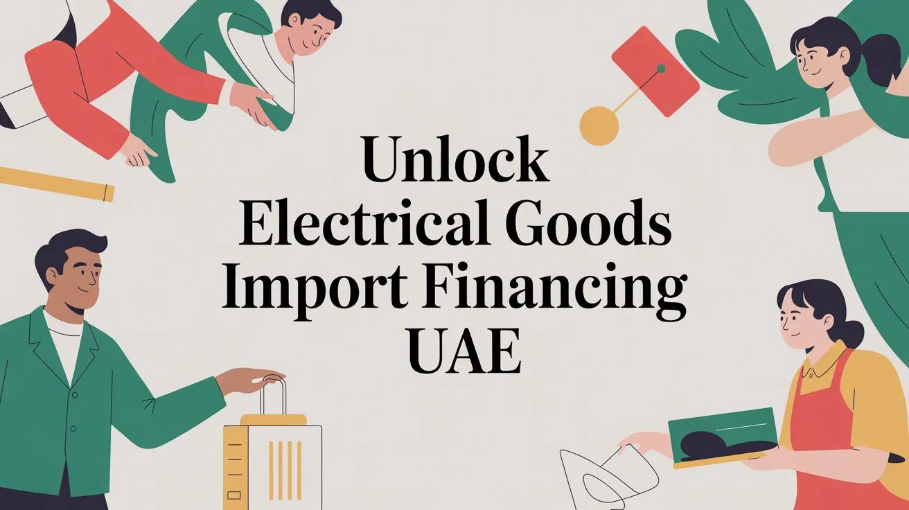 Unlock Electrical Goods Import Financing UAE