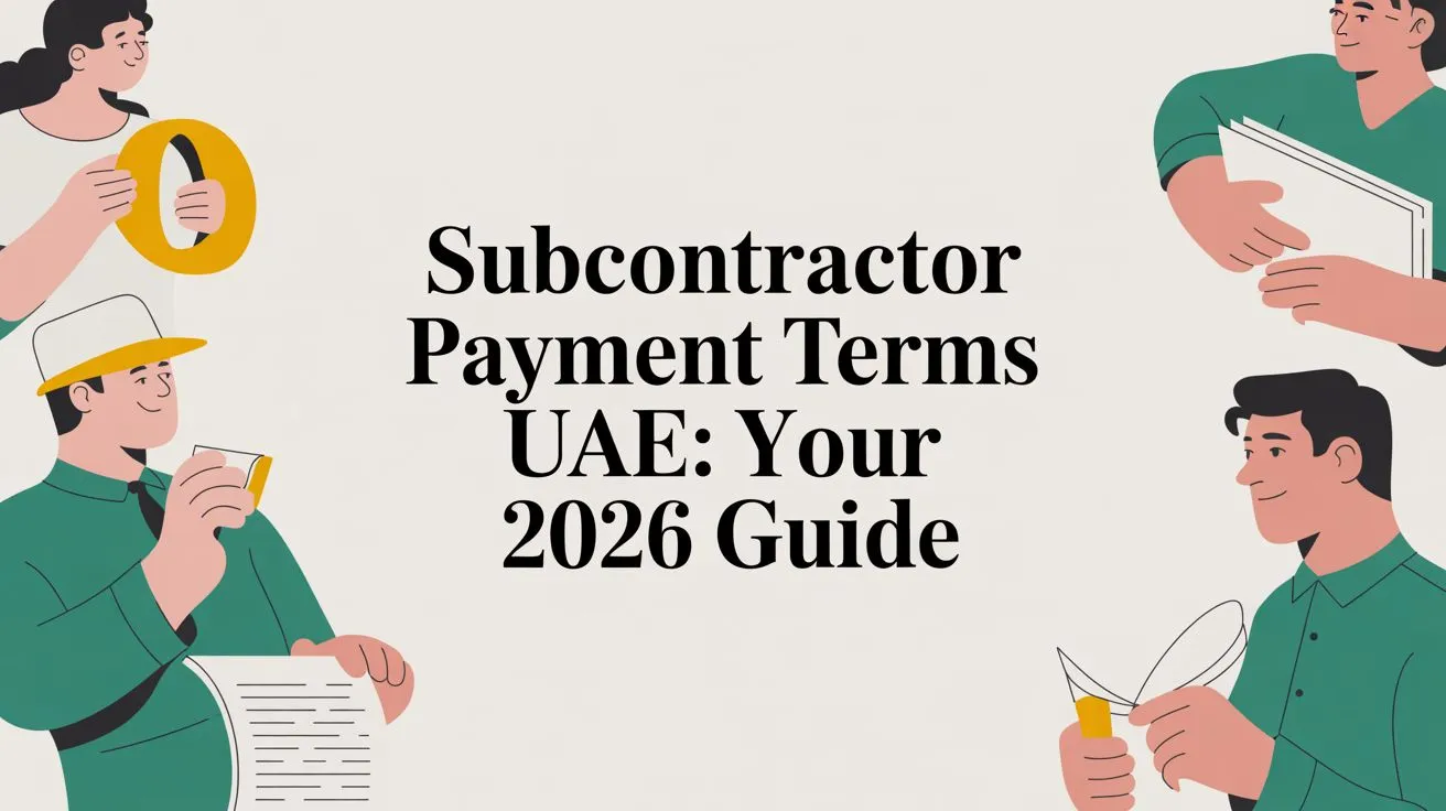 Subcontractor Payment Terms UAE: Your 2026 Guide