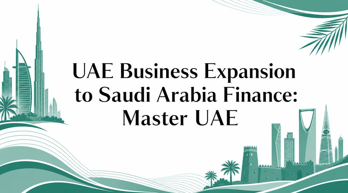 UAE Business Expansion to Saudi Arabia Finance: Master UAE