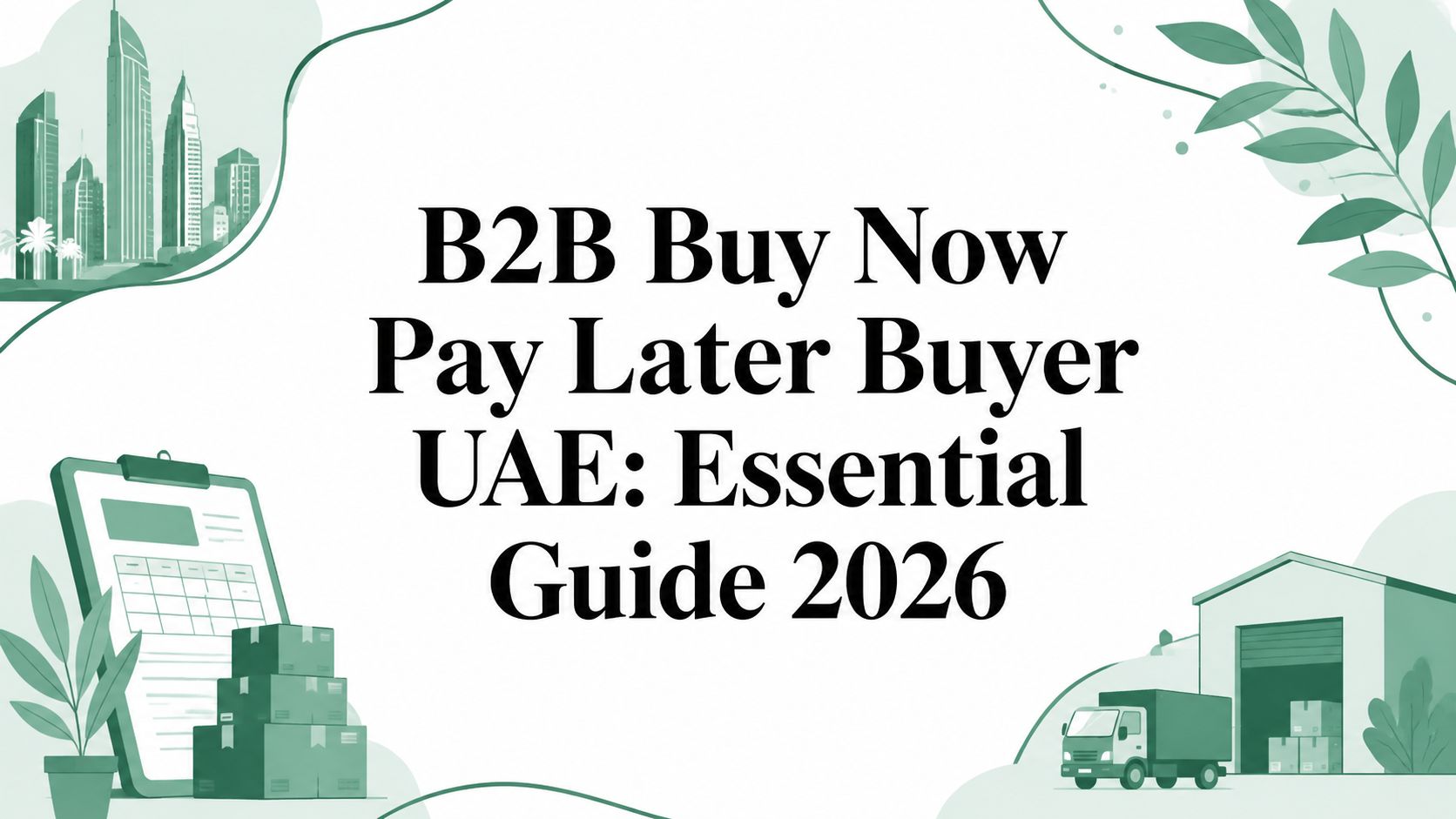 B2B Buy Now Pay Later Buyer UAE: Essential Guide 2026