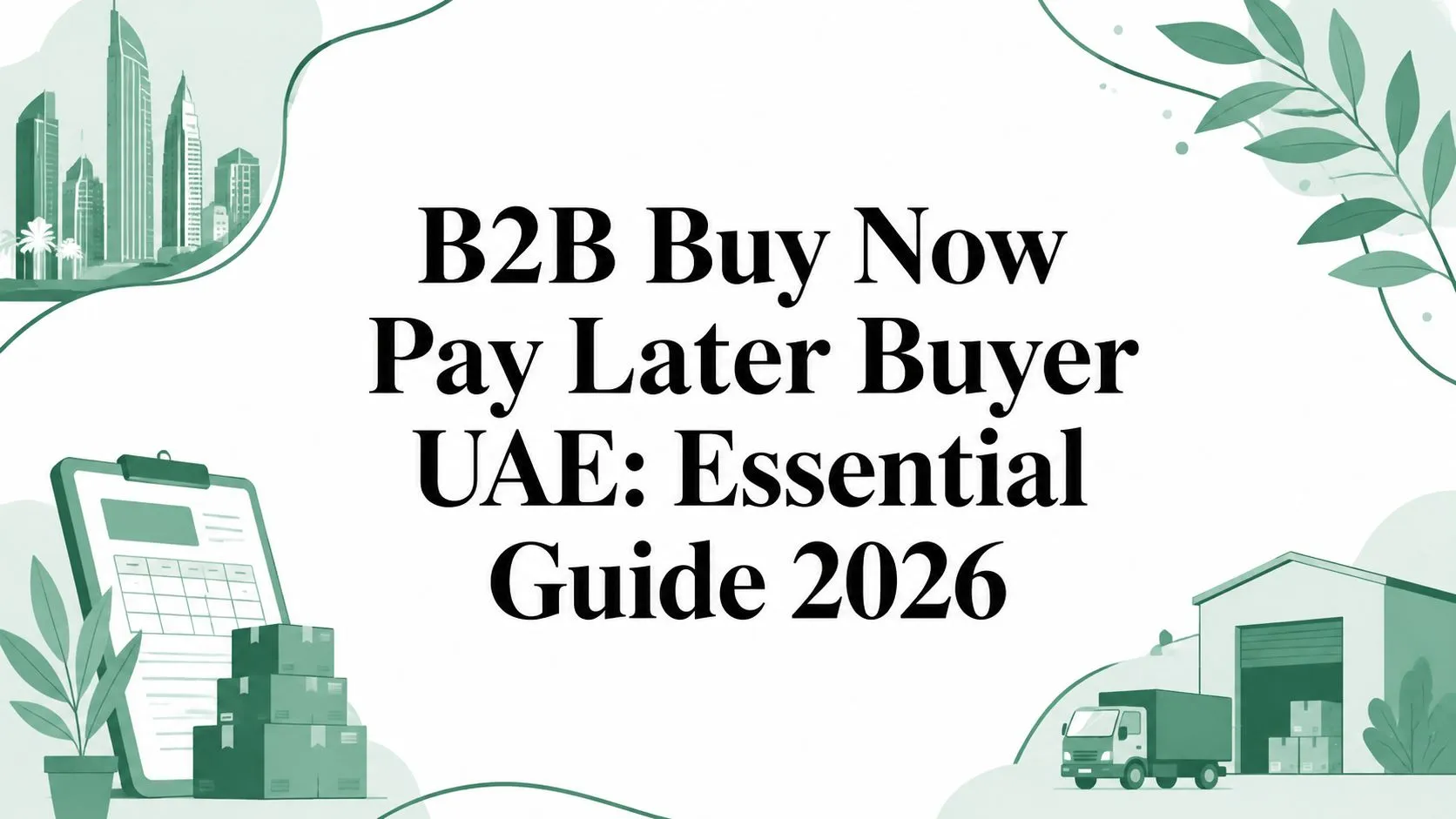 B2B Buy Now Pay Later Buyer UAE: Essential Guide 2026
