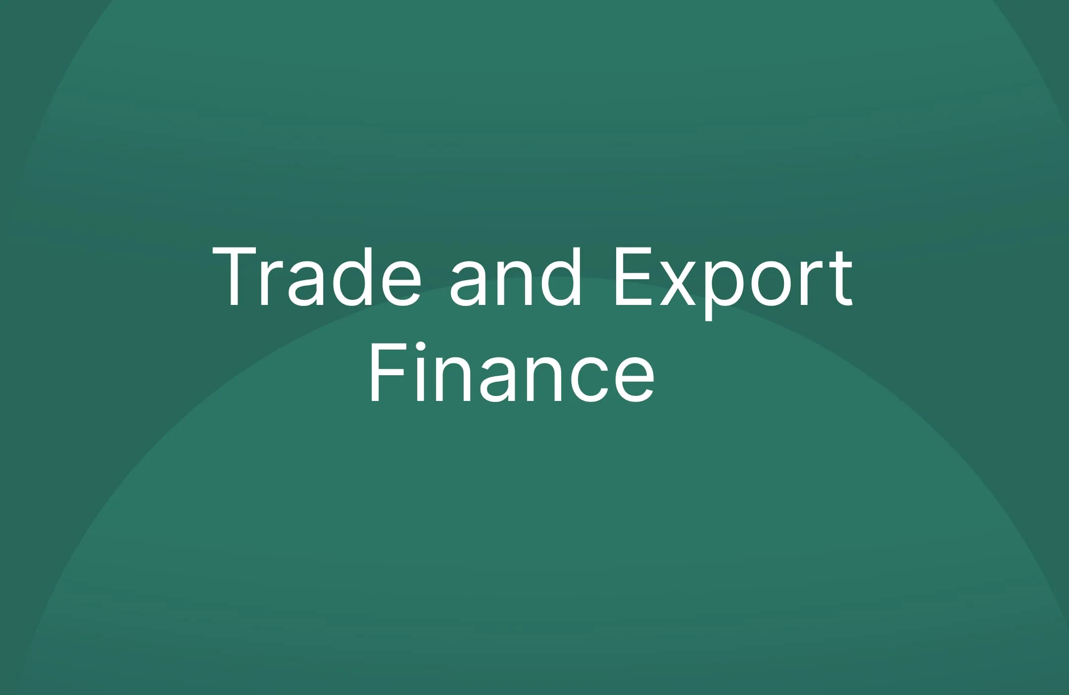 Trade and Export Finance
