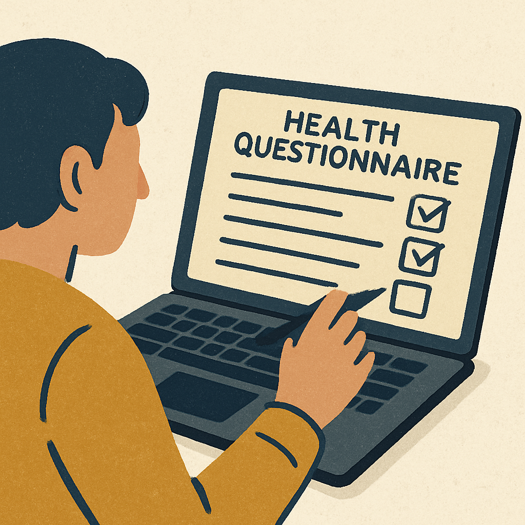 Flowchart illustrating the four-step Simplified Issue Insurance process: Application, Health Questions, Review, and Approval.