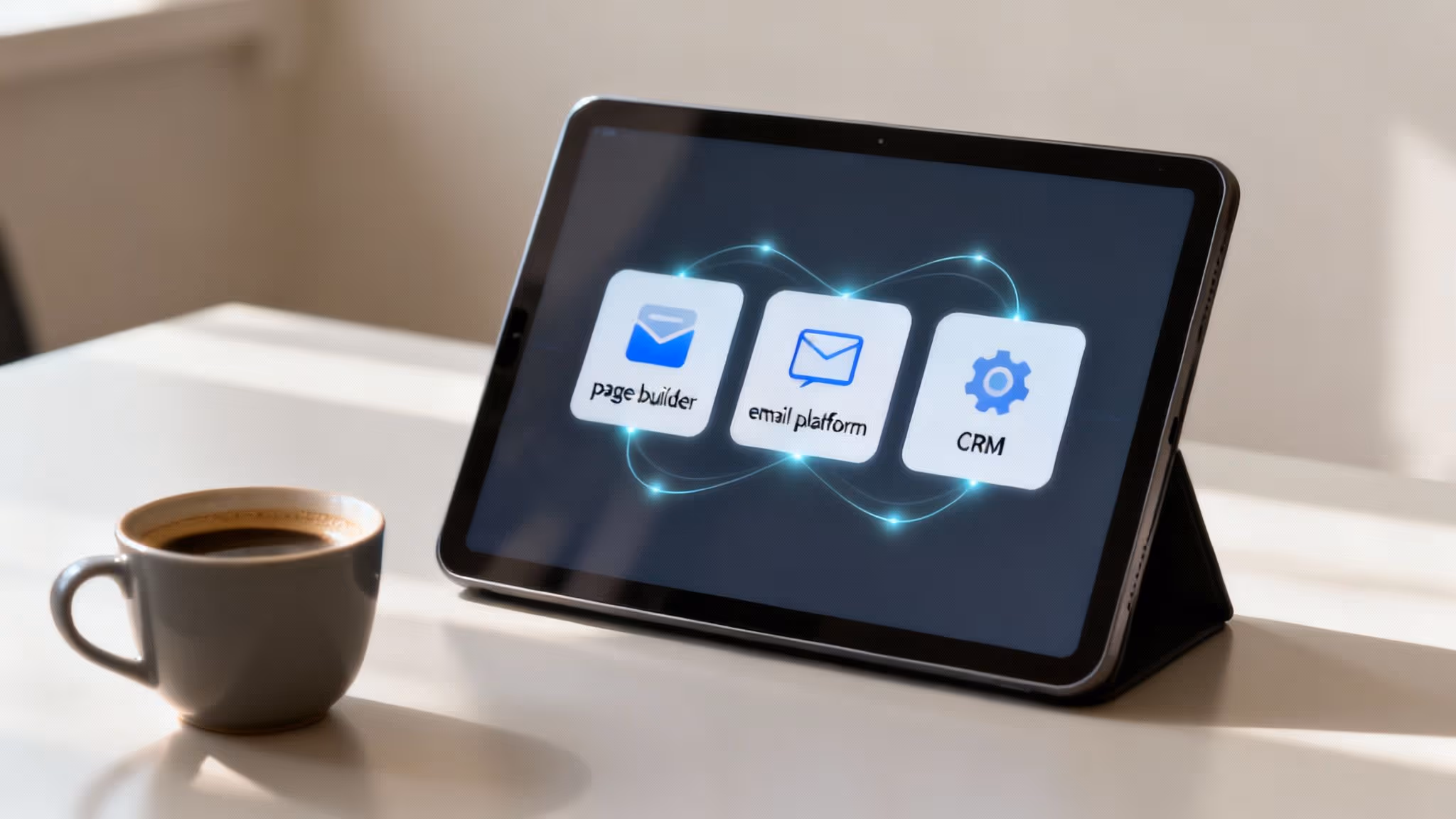 Skupina lidí pracující na laptopech v moderní kanceláři, diskutující nad webovým designem.