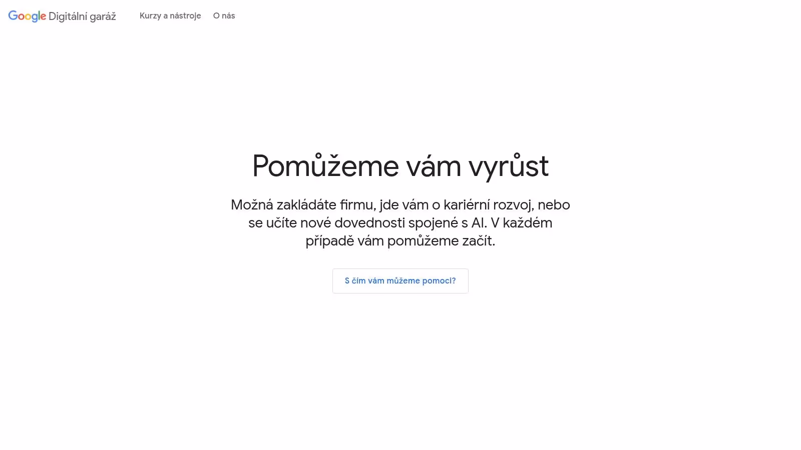 Google – Digitální garáž (Grow.Google)