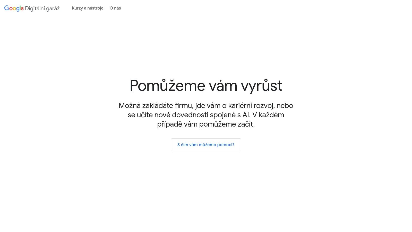 Google – Digitální garáž (Grow.Google)