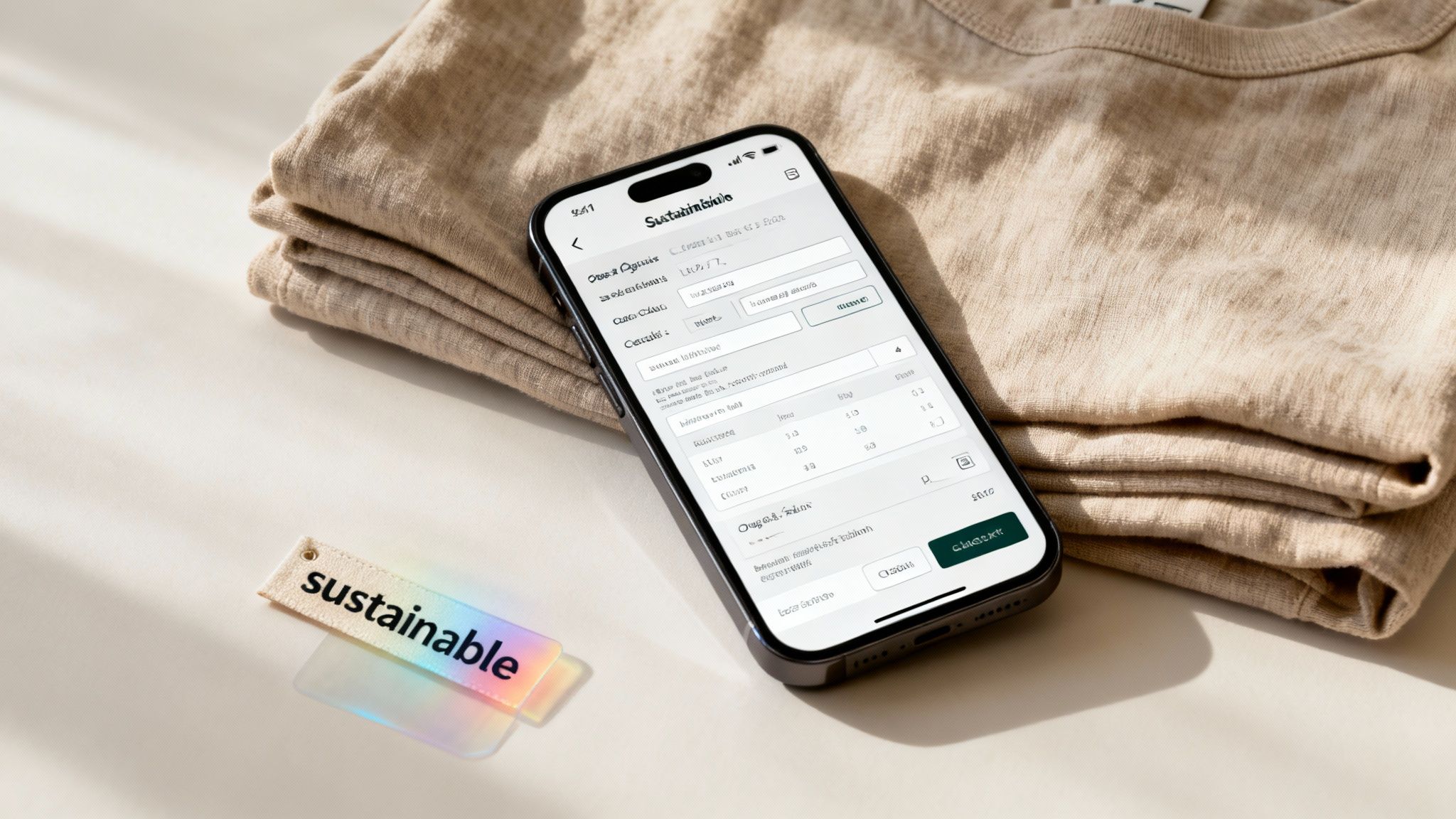 Detailní pohled na návrháře, který upravuje kus oblečení na krejčovské panně v moderním studiu.