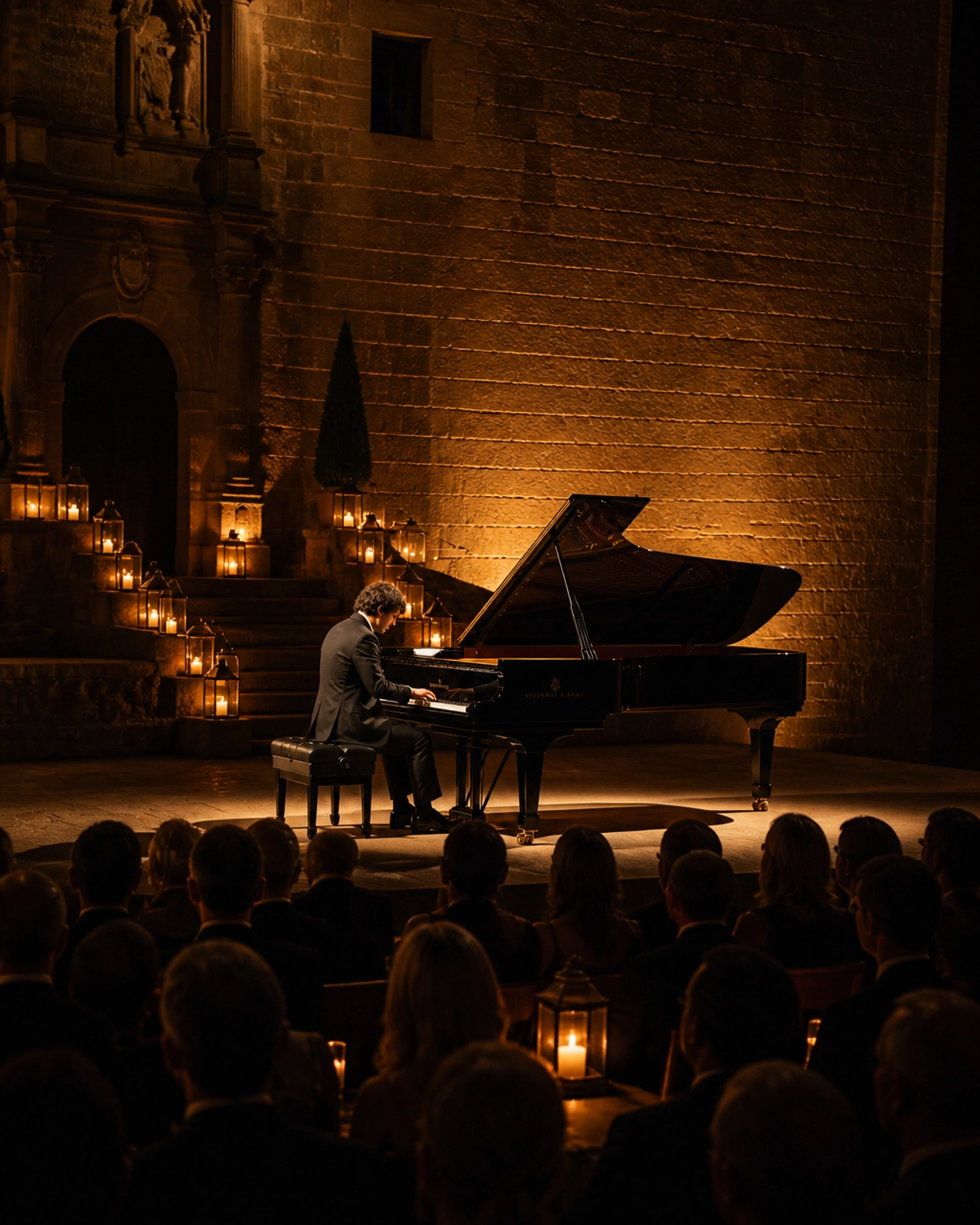Intimate piano recital at the Cap Rocat fortress