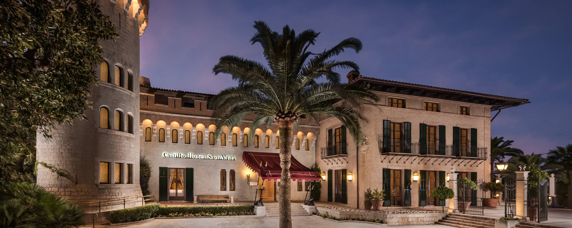 Exterior of Castillo Hotel Son Vida overlooking Palma