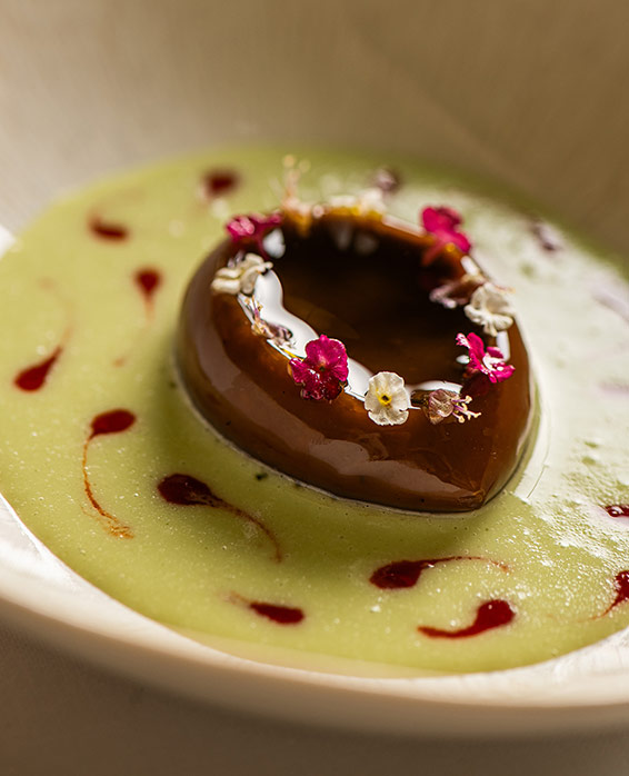 Contemporary Mediterranean dish at Andreu Genestra