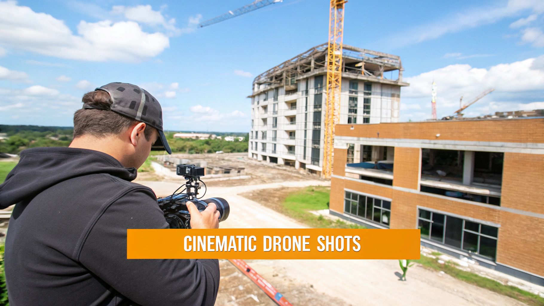 A cinematic shot of a completed architectural home, showcasing quality and design.