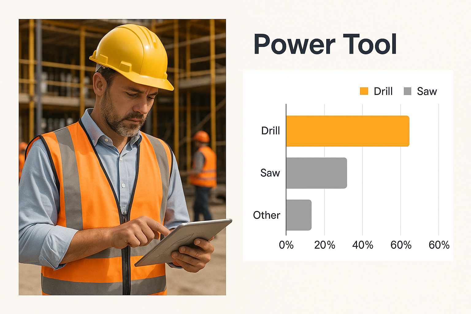 Infographic about construction social media