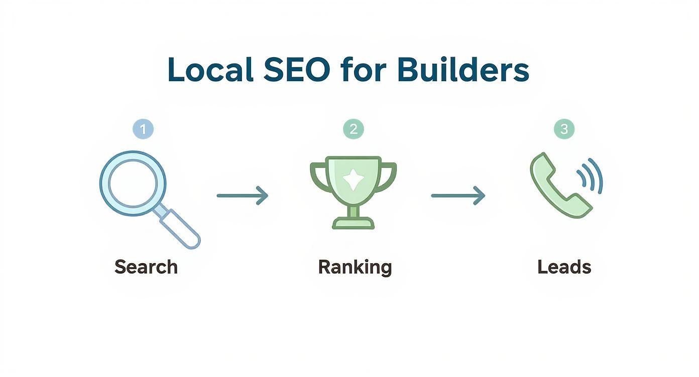 Infographic about local seo for builders
