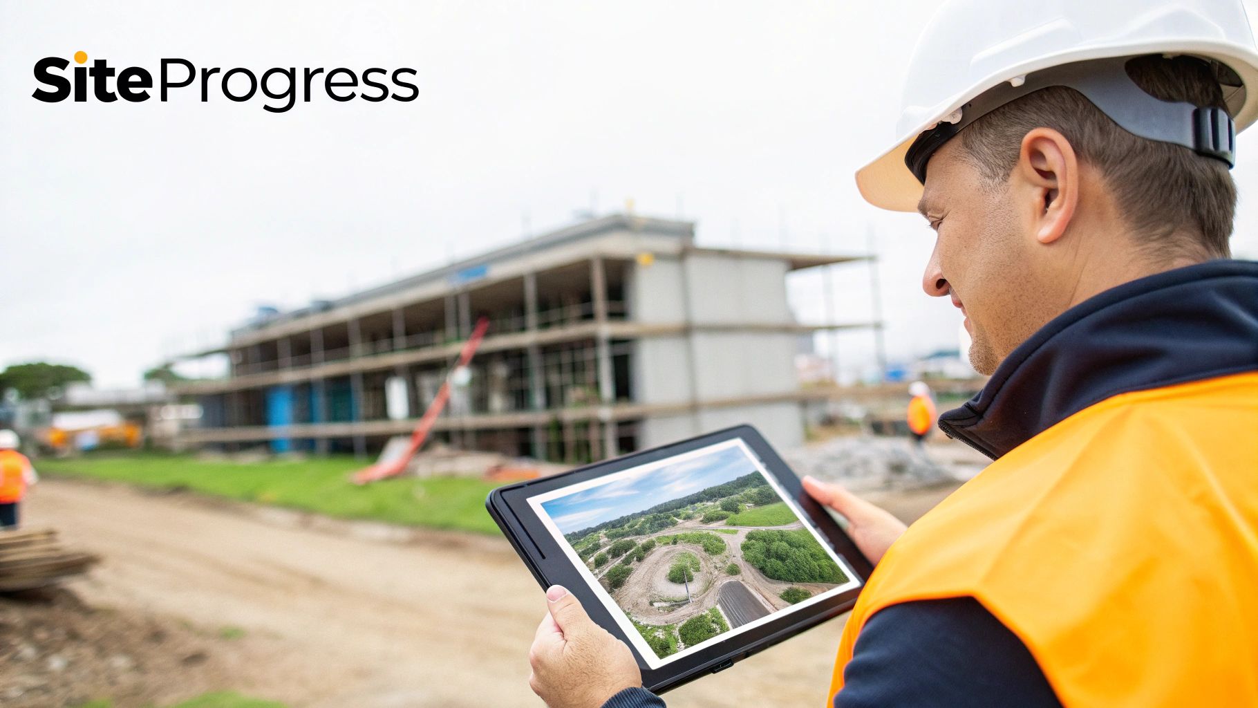 Drone capturing high-resolution aerial photography of a new build in Tauranga for a construction company's portfolio.