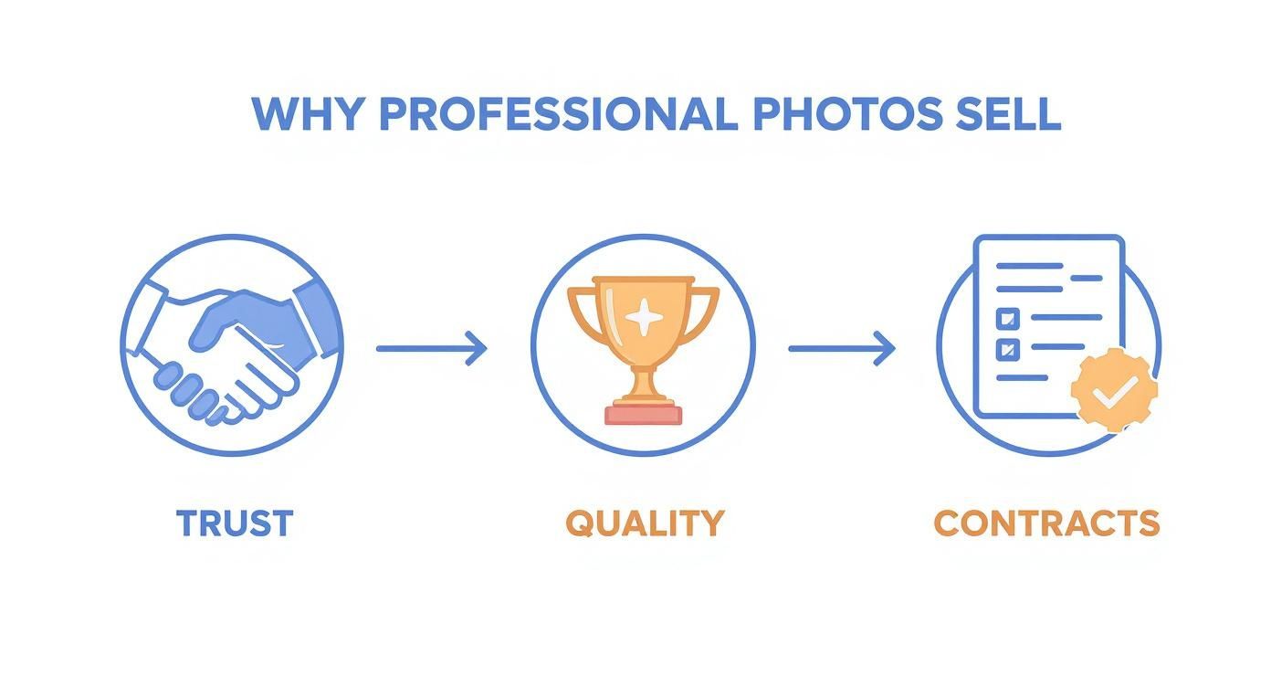 Infographic about construction photo and video