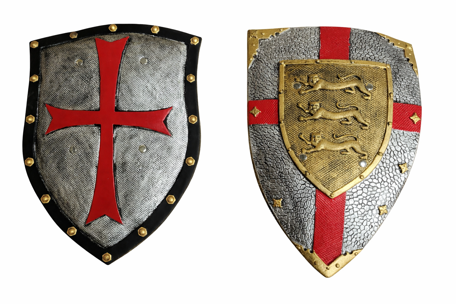 Bouclier médiéval décoratif utilisé pour scénographie immersive et événement à thème.