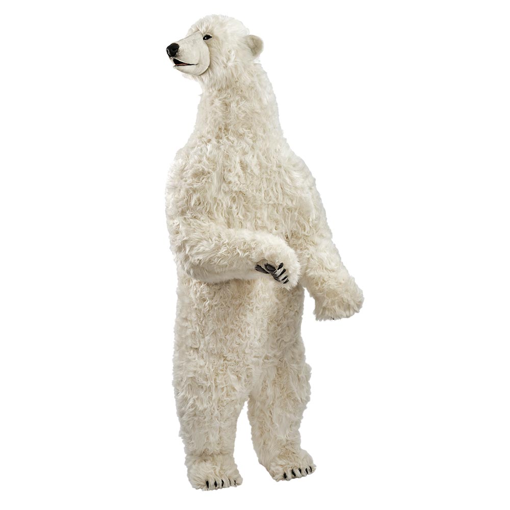 L’ours blanc grand debout 