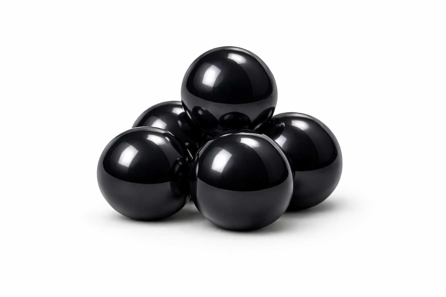 Lot de 5 boulets de canon décoratifs noirs événementiel