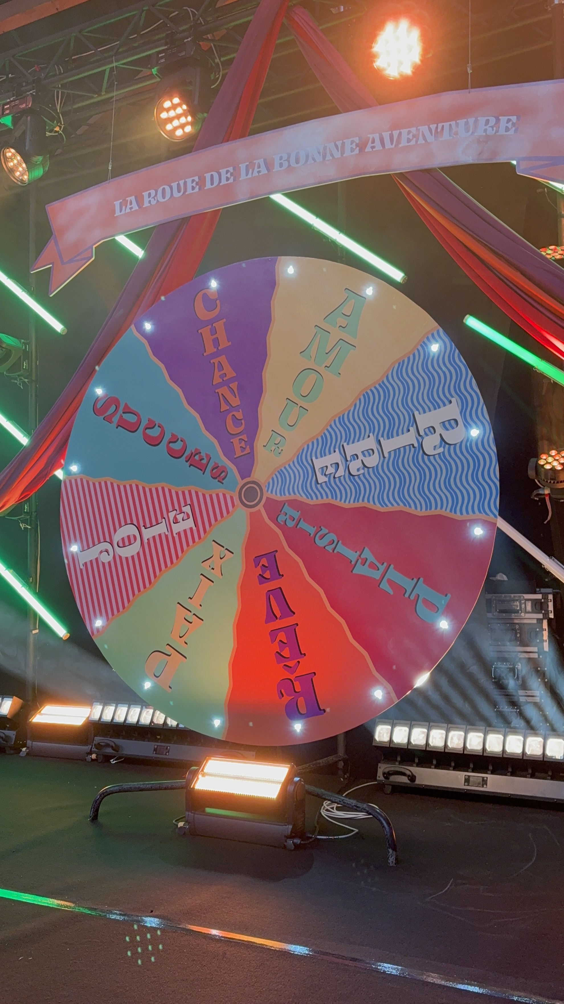 Roue de la bonne aventure animation événementielle festive