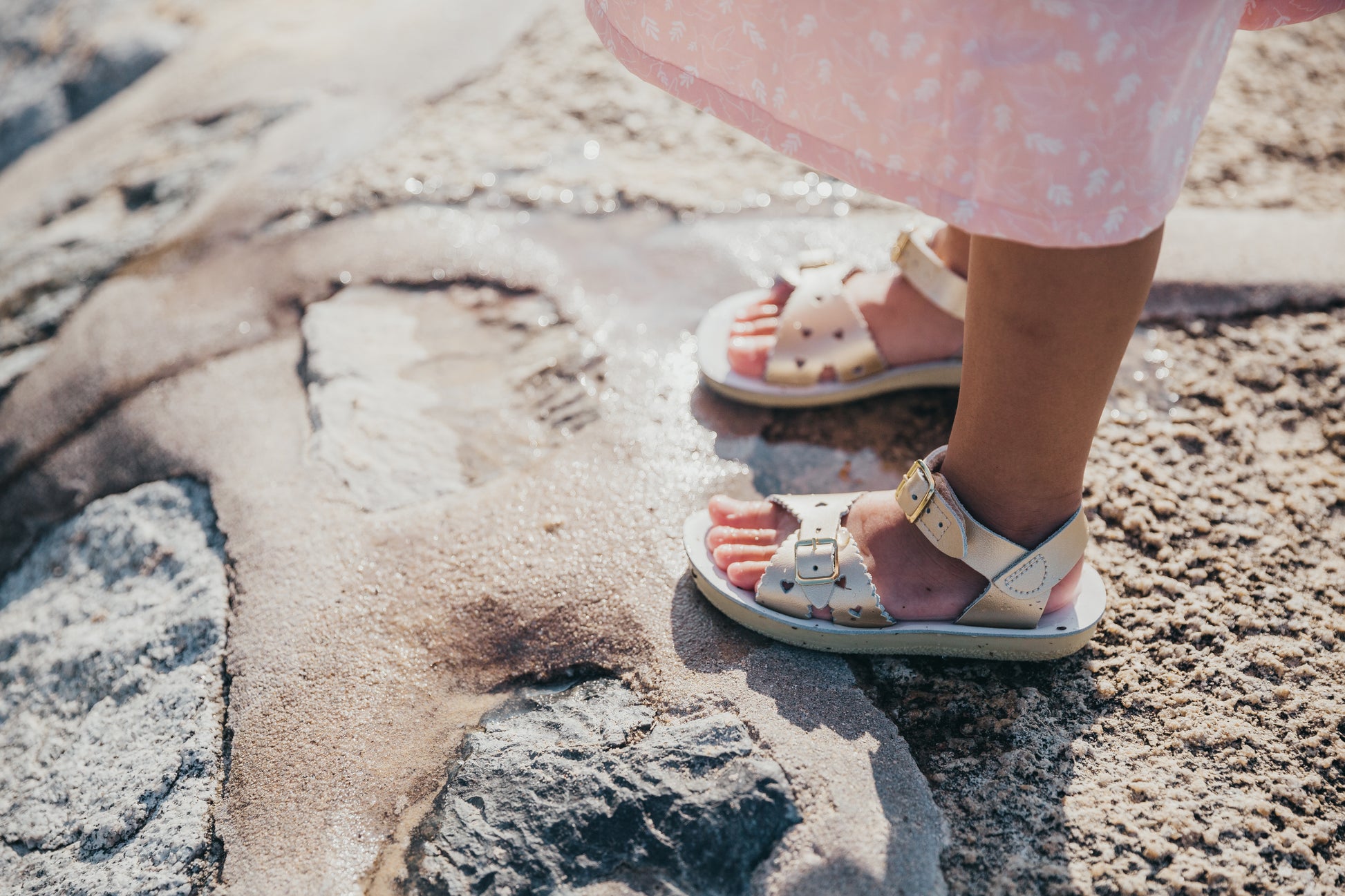 Salt-Water Sandals | Sweetheart | Rose Gold | Water Friendly – Pitter  Patter Kids