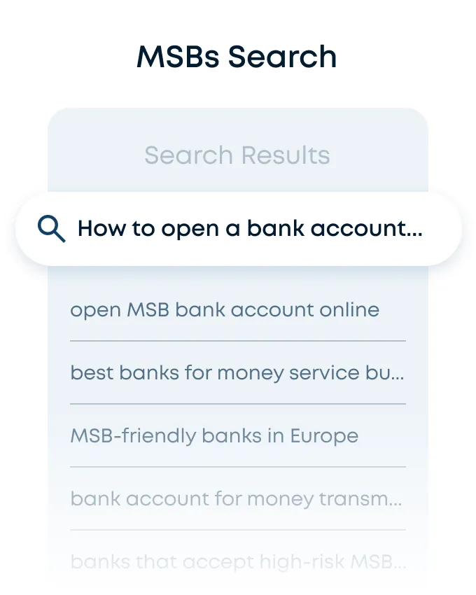 web-asset  with a search bar about how to open a bank account