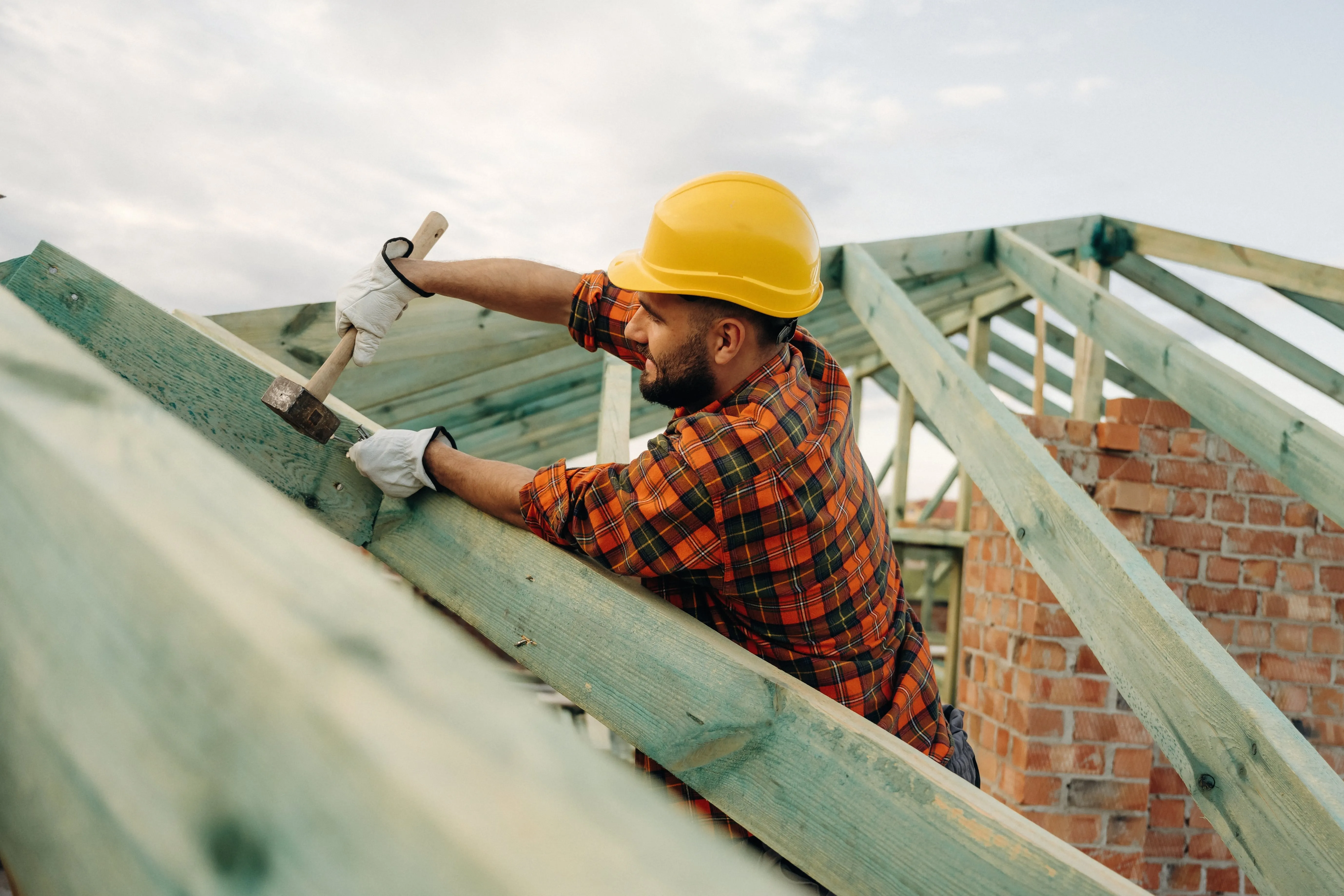 a man working at the construction site